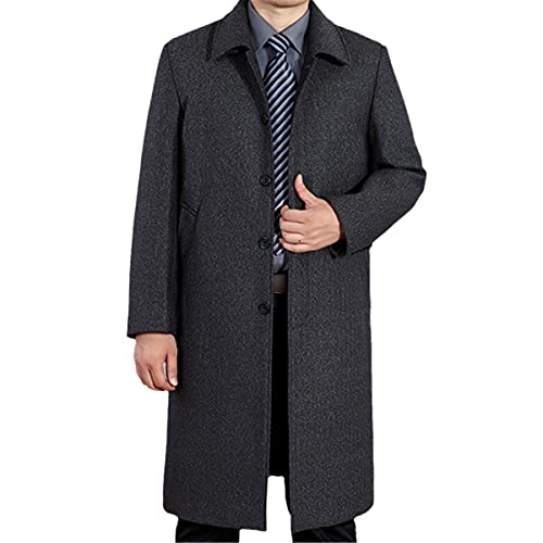 Manteau en laine pour hommes chaud contre le vent d'hiver