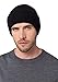 Style Republic Menâ€™s Chunky Knit Beanie, Cashmere Wool, Soft & Stretchy, Warm Hat for Winte (Black)