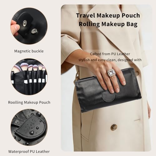 NEVSETPO Makeup Brushes, Quality Make Up Brushes 28Pcs Makeup Brushes Set Professional, Beginner Make-up Sets With Case, Soft Brush Kits Sponges Masks Spatula,Travel-Friendly Women Girls Gift Sets — view 6