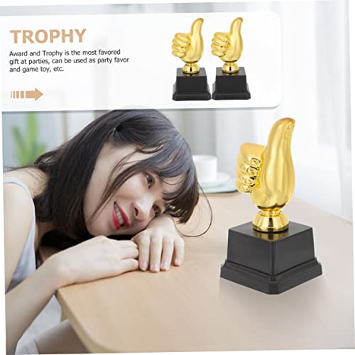 Yardwe 6 Peças troféu de polegar para cima troféu de basquete para crianças troféu de boliche trofeu