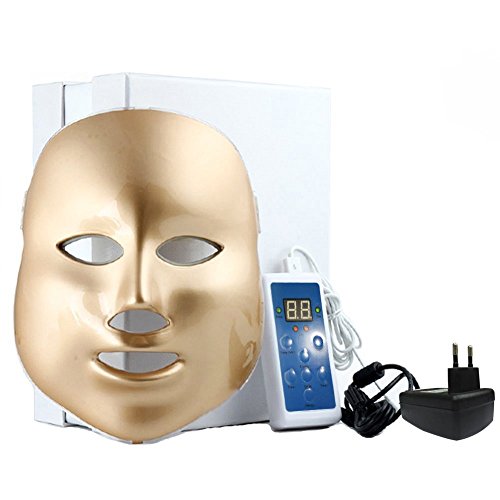 Crisnails Trattamento fototerapico; Terapia della luce per la cura del viso Maschera 7 colori LED Maschera Ringiovanimento della pelle.
