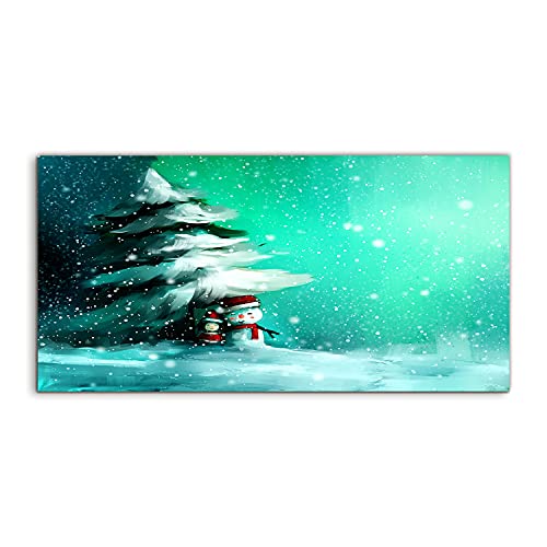 Image sur verre 140x70cm Snowman creez une atmosphere d'hiver cosy dans votre grand salon