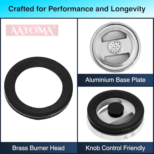 Image of Gas Hob Burner Parts for Kaff /Faber /Carysil /Crompton Etc | Kaff Burner Spares | Hob Burner Spare Parts | Faber Burner Set | 100 mm Size | Suitable for Multiple Brands