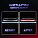 AHMURZOE 51 Inch LED Brake Light Strip for Cars Universal Spoiler Lights with Brake Running Turn Signals