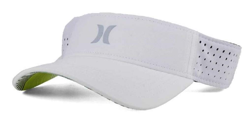 Visière Hurley blanche et argent, finitions haut de gamme en polyester - 4