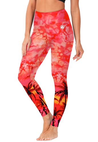 Image of AOBUTE Women Swim Pants UPF 50+ Rash Guard Pants High Waisted Swimming Leggings