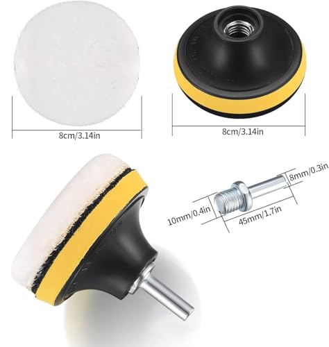 Image of 3 Inch Drill Buffing Pad, 11 Pcs Car Foam Polishing Pads Kit, Drill Buffer Polisher Attachment Buffing Kit for Car Polishing, Waxing, Sealing Glaze