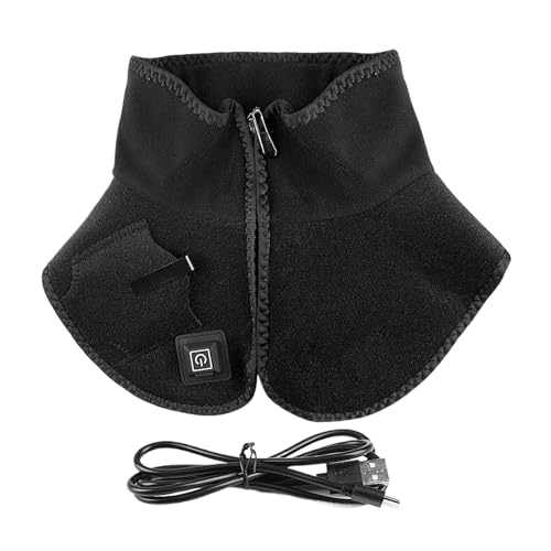 Almohadilla térmica para el cuello, calentador de invierno frío de 3 niveles para mayor comodidad y alivio, calefacción por USB con calentador de cuello eléctrico, ajustes de calor ajustables