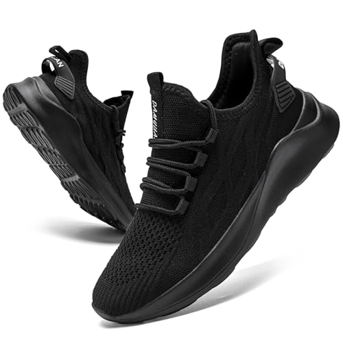 Mens Tennis Gym Shoes Lightweight Breathable Running Workout Shoes Non-Slip Fashion for Walking Work Travel