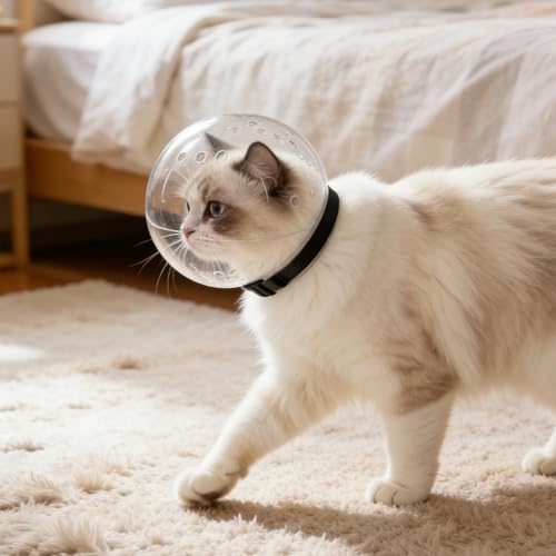 Funda para cabeza de gato de ABS con cierre adhesivo ROMISBABA para exterior 6