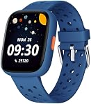 BIGGERFIVE Smart Watch for Kids, 1.8" Fitness Tracker Watch Pedometer, Heart Rate, Sleep Monitor, IP68 Waterproof, Calorie Step Counter, Puzzle Games with/Without APP for Girls Boys Teens 5-16, Blue