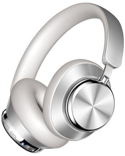 Image of Wentronic Noise Cancelling Over Ear Headphones 48 Hours Playtime High Sound Quality 6 EQ Music Mode Headphones - Silver