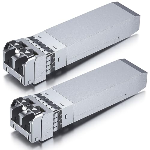 Image of 10Gtek 25G SFP28 SFP+ SR Transceiver, 25GBase-SR Duplex LC MMF Optical Module for Mellanox MMA2P00-AS, 850nm, DDM, up to 100m, Pack of 2