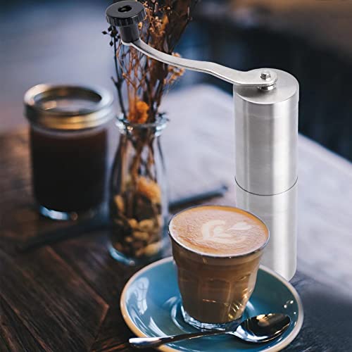 Manuelle KaffeemüHle Mit Einstellbarer, Tragbare HandkaffeemüHle Aus Edelstahl, Ganze BohnenmüHle Mit Konischem Grat Aus… – Bild 6