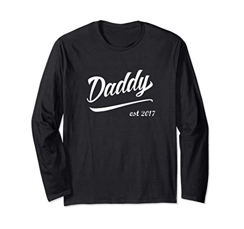 Daddy est 2017 Matching Best Father Dad Papa Grand Pa Years Manga Larga