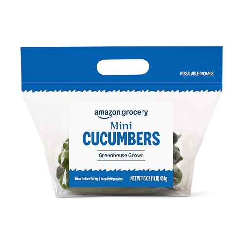 Amazon Grocery, Mini Cucumbers, 16 Oz (Previously Fresh Brand, Packaging May Vary)