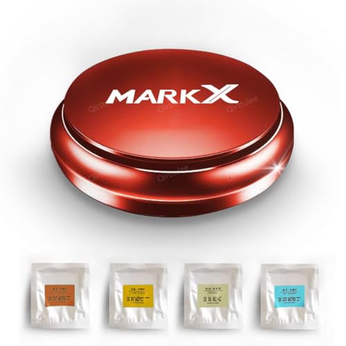 マークX 車用 芳香剤 ディフューザー 車 空気浄化 除菌 脱臭マークX 120系 130系 150系 高級カー用品 車用香水 車アロマディフューザー2024新型 アルミ合金製 ソーラー回転式 フランス産天然香料(レッド)