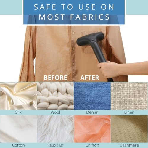 SALAV Commercial-Grade Standing Garment Steamer for Clothes with Auto-Off Safety 1800W Powerful Steam X-Large 3L Water Tank, 90-Min Continuous Use, Pedal-Control System, Beeps when Out of Water, White - Thumbnail 5