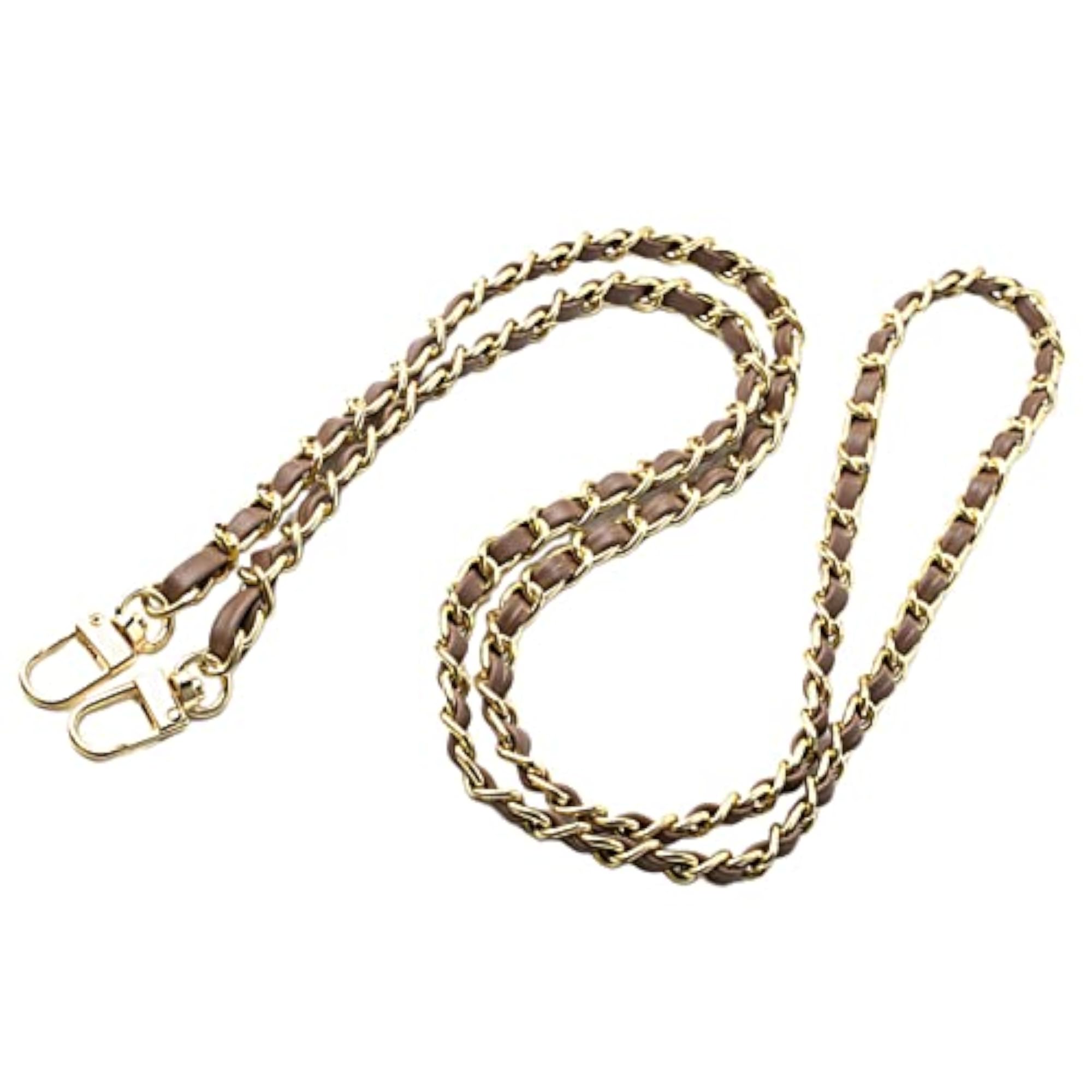 Metal and Leather Purse Chain Strap Shoulder Bag Strap