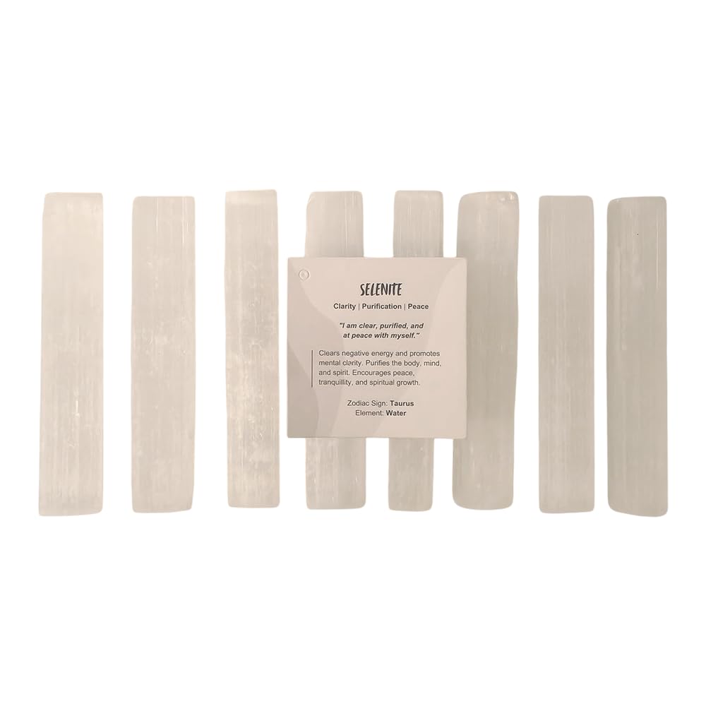 Selenite Wand,Stick, 10cm, Pack of 8