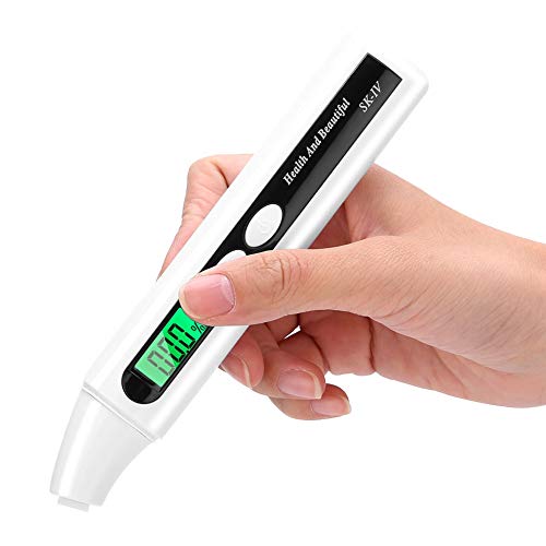 Milltrip Skin Hydration Tester Skin Analyzer Machine Professional 0~99.9% Digital LCD Digital Facial Oil Detector for Face High Precision Skin Moisture Tester Skin Hydration Analysis Meter