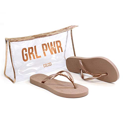 Chinelo Colcci Rio Brilhos Feminino + Necessaire