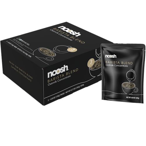 NOOSH Oatmilk Concentrate - Oat Milk Powder - Each Pack Makes 1qt - Great for Foaming and Steaming - Perfect for Hot or Cold Beverages – 4.59oz (3 Pack)