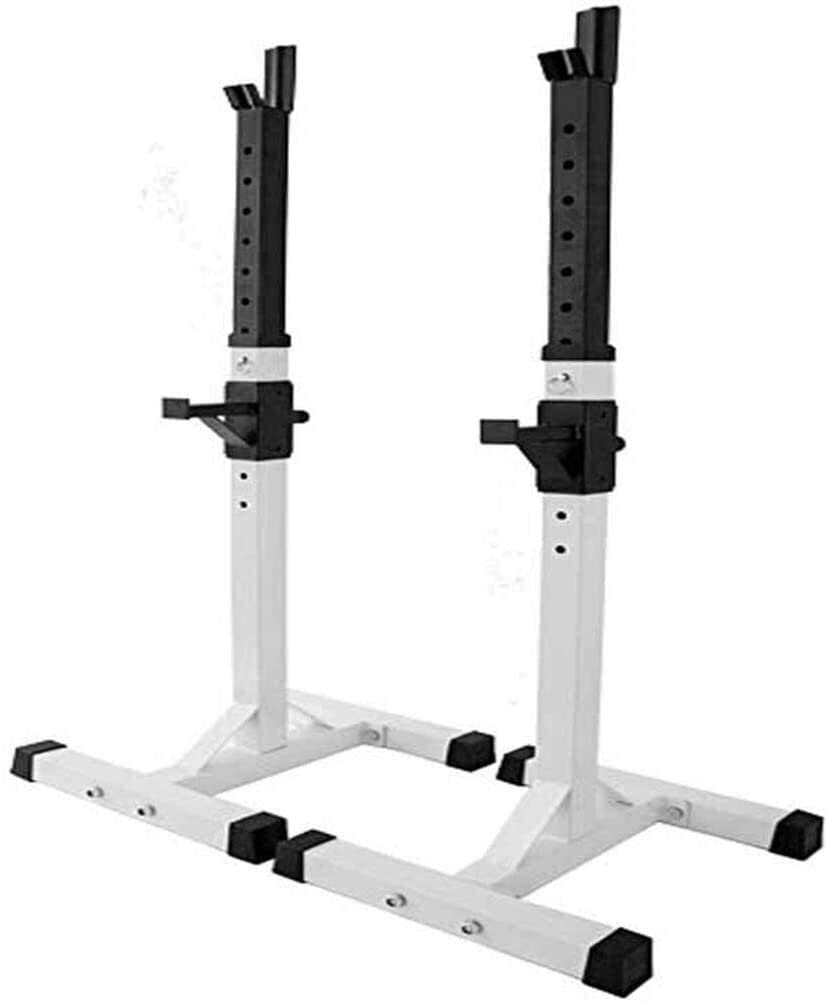 ERoomQ Barbell Rack Dip Stand Barbell Stand Weight Lifting Rack Gym Squat Rack Weight Lifting Stand Barbell Adjustable Home Gym Equipment Portable Fitness Training Machines Workouts for I