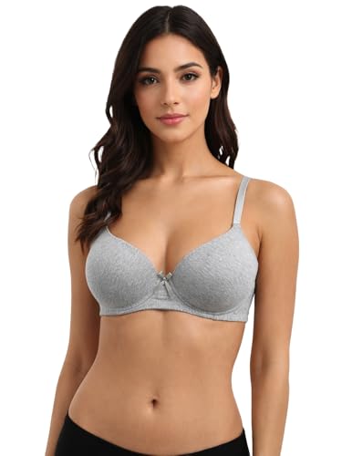 Image of Viola's Secret 6 Pack of Color Print T-Shirt Bras B Cup C Cup and D Cup