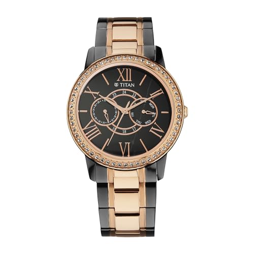 Titan Regalia Royale Quartz Multifunction Marble Dial Dual-Tone Stainless Steel Strap Watch for Men-10002KM01 (B0CRHJXR18) Amazon Price History, Amazon Price Tracker