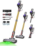 VACTechPro Cordless Vacuum Cleaner, 35KPa/45Mins Stick Vacuum, 6-in-1 Lightweight Powerful Handheld Vacuums with Detachable Battery, Anti-Tangled Upright Vacuum for Pet Carpet Home Stair Car