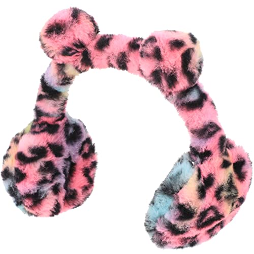 Adorable Earmuffs for Boys and Girls Soft Ear Foldable Ear Warmers for Outdoor Use for Girls Cute Leopard Print