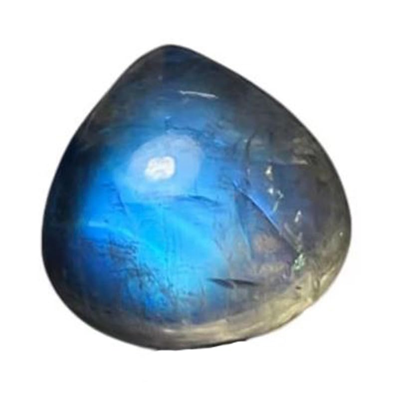 Pierre de lune naturelle contre les bijoux ternes : cabochon poire éclatant 15mm DIY