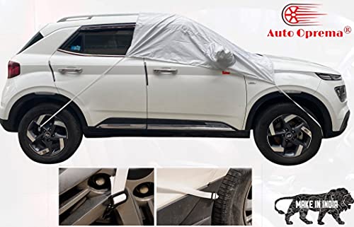 Image of Auto Oprema Trend Water and Heat Resistant Semi Mirror Car Body Cover (Solid Silver Matty with Mirror) Compatible with I-VTEC