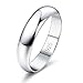 Diamday 925 Sterling Silber Ring Frauen Männer Schlicht Verlobungsring Polierte Trauring Hochzeit Glänzend Elegant Ring Silber Damen Ehering für Paar Simpel Damenring Herrenring Schmuck 4MM 60 Paar 4mm günstig Kaufen-Diamday 925 Sterling Silber Ring Frauen Männer Schlicht Verlobungsring Polierte Trauring Hochzeit Glänzend Elegant Ring Silber Damen Ehering für Paar Simpel Damenring Herrenring Schmuck 4MM 60