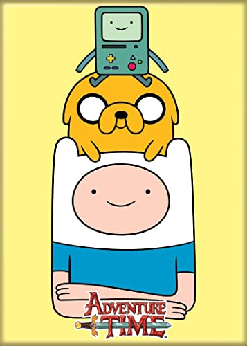 Magnet Ata-Boy Adventure Time Finn Jake y BMO 2.5" x 3.5" miniatura 1
