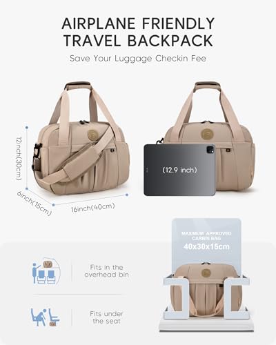 6x13x17 inch Personal Bag 40x30x15cm Travel Airline Approved Duffle Carry on Duffel Bag with Wet Pocket Lightweight Weekender Gym Bag,Black image 2