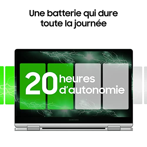 PC Portable convertible Samsung -Galaxy Book 3 360 -13,3 Super AMOLED - Core i5-1340P -RAM 8Go -256Go SSD -Iris Xe -Win 11 -S Pen