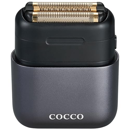 COCCO IMPACTO Shaver, Hygienic Gold Foil Triple Blade, Grey, Wet & Dry Use, Magnetic Replaceable Head, Intelligent Accelerator, 90 Min Run Time