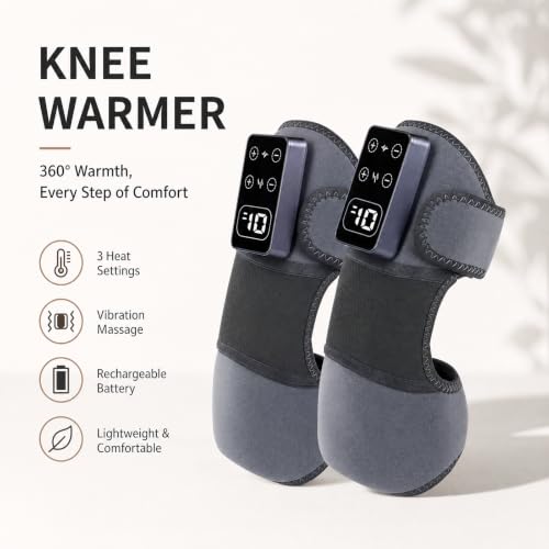 Masajeador de Rodillas con Calor - Bracera Eléctrica para Alivio del Dolor miniatura 2