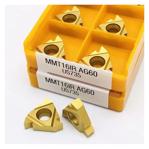 Plaquette 16IR AG60 US735 carbure pour filetage CNC de précision x10 - 7