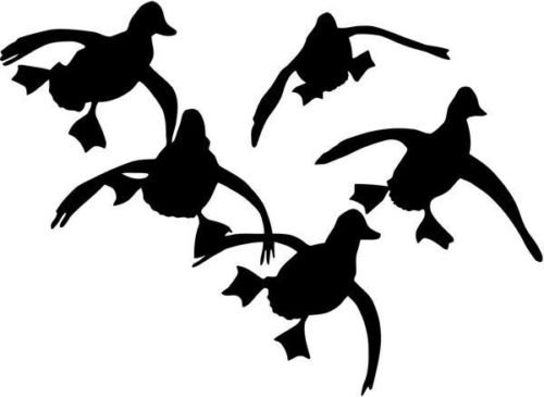 Duck Goose Hunting Sportsman Vinyl Graphic Car Truck Windows Decor Decal Sticker - Die cut vinyl decal for windows, cars, trucks, tool boxes, laptops, MacBook - virtually any hard, smooth surface