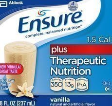 Ensure Plus Homemade Vanilla 8 oz Cans 24/Case by Ross Nutrition