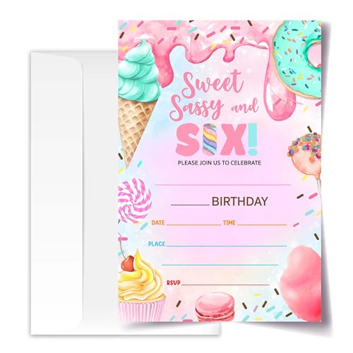 Invitation anniversaire fille au motif de crème glacée pour fêter des moments inoubliables