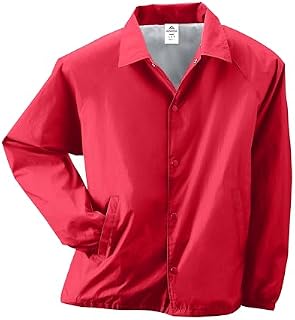 Augusta Sportswear Herren Nylon Coach's Jacke/Lined, rot, S