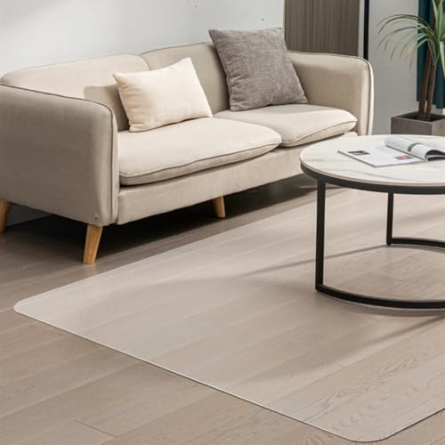 Azadx Office Chair Mat for Hardwood Floor, 57"x84" Clear Desk Chair Mat for Hardwood Floor Large Protector Floor Mat for Dining Room, Easy Glide Rolling Plastic Floor Mat, Chair Mats for Living Room
