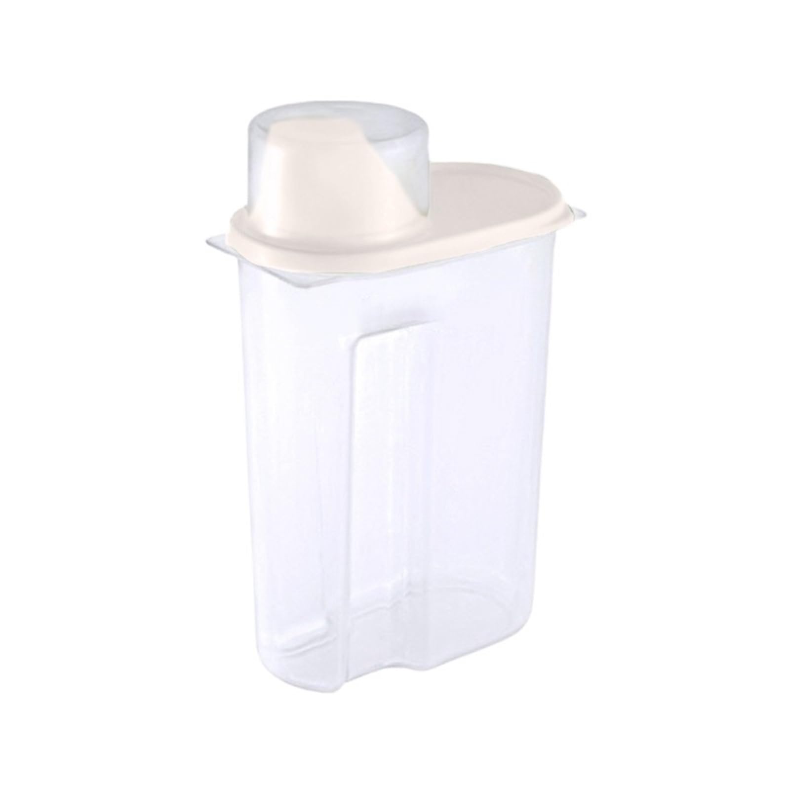 LSNNMU 3pcs Storage Box Sealed Jar Can For Kitchen Grain Dried Fruit Snack Cereal Dispenser With Pour Lid Plastic Container For Preserving(Beige)