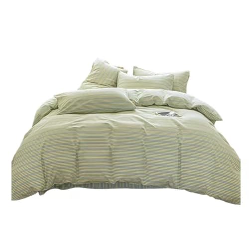 Housse de couette en coton pour lit double, style rayé moderne - 2