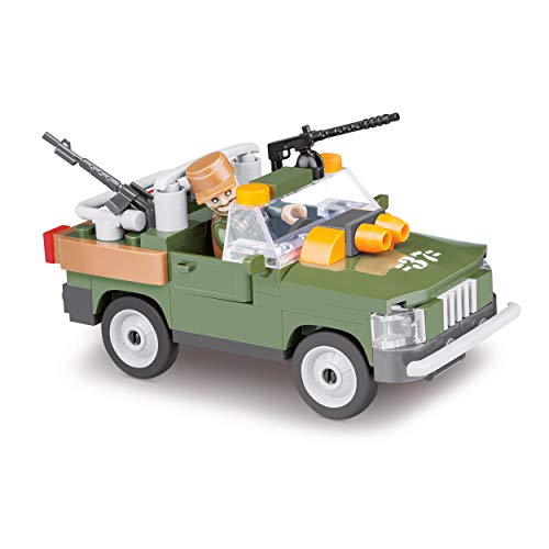 Veiculo De Suporte Tatico Blocos Para Montar Com 90 Pcs COBI Blocos de Montar Verde