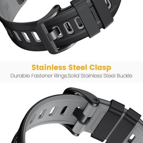 Bracelet Garmin Fenix 7X anti irritation silicone souple 26mm - 4